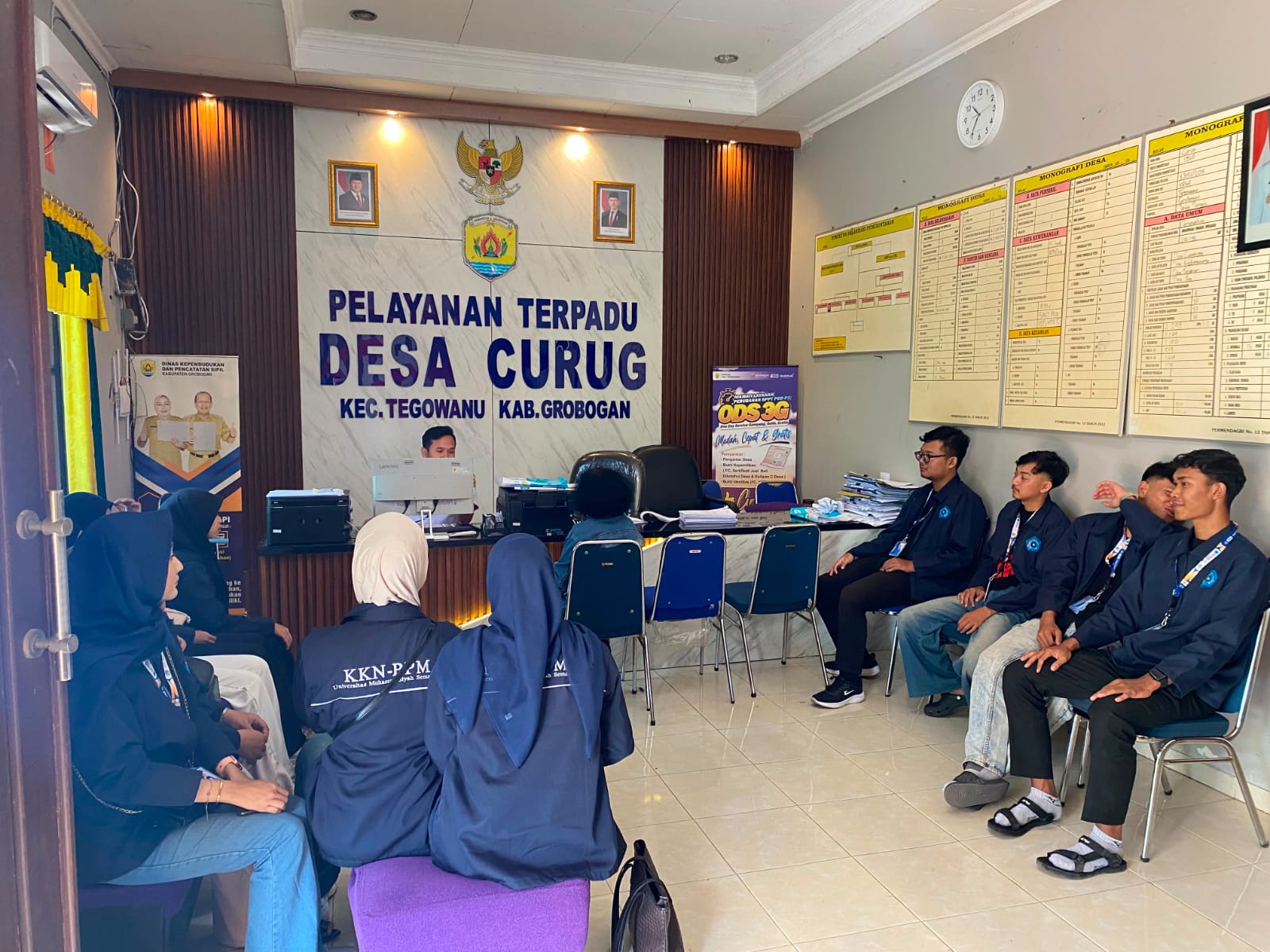 KKN Kelompok 23 Unimus Silaturahmi ke Kantor Balai Desa Curug